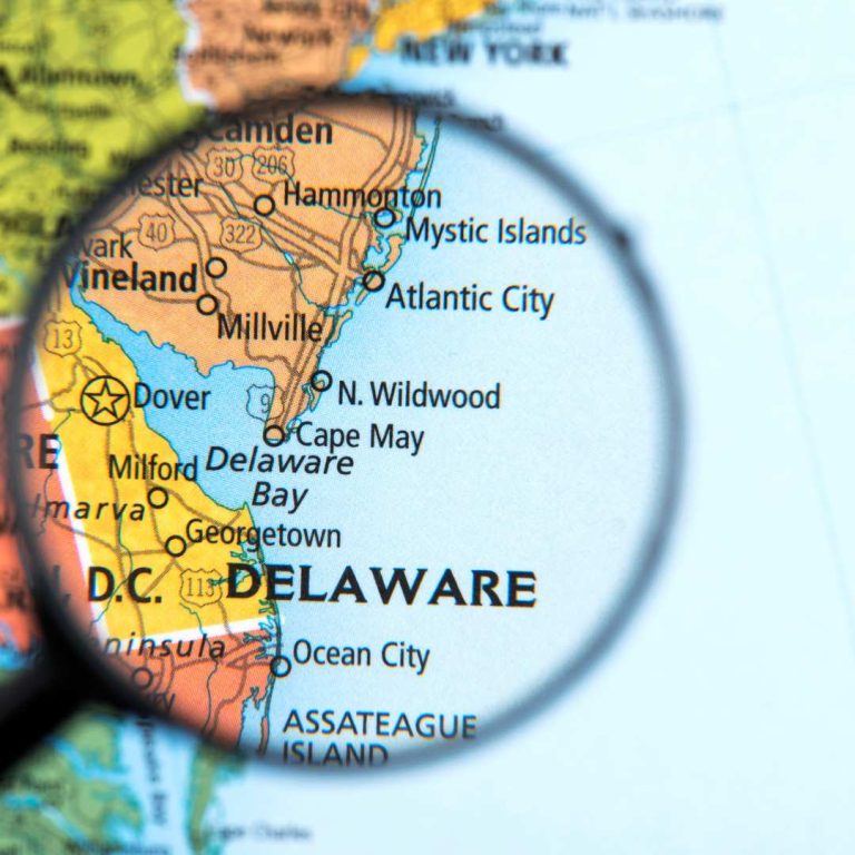 Map of Delaware - PRC Hardcover Book Printing Delaware